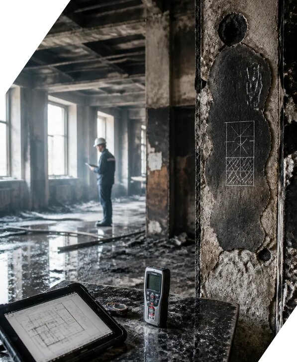 Обследование зданий после пожара в Малгобеке от 15477 р. | ЭкспертизаРоссия
