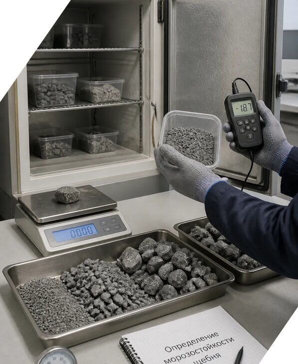 Определение морозостойкости щебня в Малгобеке от 3611 р. | ЭкспертизаРоссия